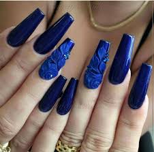 44shiny blue nails coffin with blue glitter. Blue Gel Nails Blue Coffin Nails Blue Nails Gel Nails