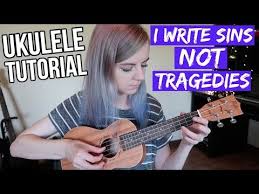 I Write Sins Not Tragedies Panic At The Disco Easy Ukulele Tutorial Youtube