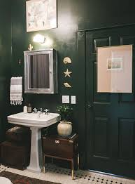 Hunter Green Bathroom Accessories Inspirational A Mid Century Eclectic Seattle Abode In 2020 Green Bathroom Dark Green Bathrooms Green Bathroom Accessories