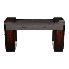 You are viewing a spectacular art deco bronze sculpture of a lady and two borzoi dogs. Art Deco Schreibtisch Cygal Art Deco Mobel