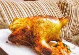 Put chicken into a small roasting tin. Simple Way To Prepare Speedy Roasted Chicken Complete Recipes