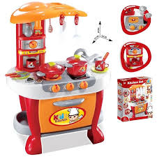 Kids will love working together to make recipes and serve their guests with delicious food. G21 Children S Kitchen Small Chef With Accessories Orange Children S Kitchen Set Alzashop Com