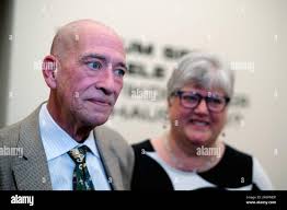 With his wife kathy hi-res stock photography and images