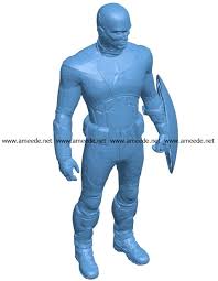 Capitan America Men B003560 File Stl Free Download 3d Model For Cnc And 3d Download Free Stl Files In 2020 Stl Free Download Print Models