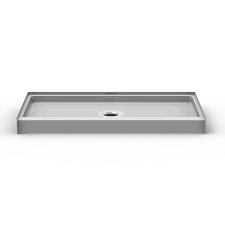For standard shower sub floor areas with a centered drain, or custom shower areas where the drain is within 36 in. Curbed 54 X 30 Shower Pan 4 Curb Height Np5430 V2 Bestbath