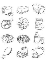 Food Coloring Pages Yazma Faaliyetler Saglikli