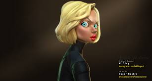 See a recent post on tumblr from @rhodeslabs about black widow. Oscar Castro Black Widow Avengers