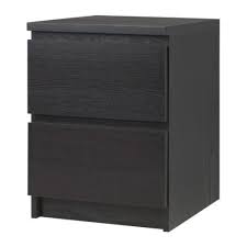 Malm 2 Drawer Chest Black Brown 15 3 4x21 5 8 Ikea Ikea Nightstand Ikea Malm Malm