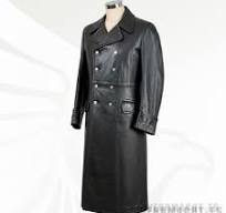 WW2 Black Leather Greatcoat