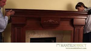 How do i get this off of my wall so i can install a different one or even just get the mantel part off so i can resurface the surround and put in a i would first score around the fireplace to break the seal of any painting done. Wood Fireplace Mantel Surround Installation Mantelsdirect Com Youtube