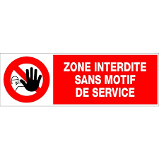 Zone interdite_alerte aux rave party part2_free party teuf tekno teknival tnt.avi. Panneau Zone Interdite Sans Motif De Service Rigide 450x150mm Novap