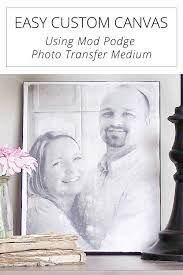 Easy Custom Canvas Using Mod Podge Photo Transfer Medium Mod Podge Photo Transfer Mod Podge Canvas Canvas Photo Transfer