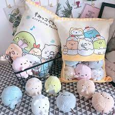 A Bag Of 8pcs Snack Pudding Soft Plush Toy Panda Rabbit Plush Pillow Creative Cartoon Doll Pillow Children S Toys Wish In 2021 Kawaii Plush Kawaii Pillow Cute Stuffed Animals