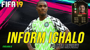 In the game fifa 21. Fifa 19 If Ighalo Review Fut 19 Inform 81 Ighalo Review Best Striker In The Chinese League Youtube