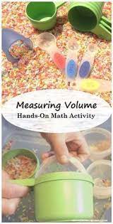 Outdoor activities for preschoolers to keep those active minds occupied and bodies moving! Hands On Measurement Activity They Ll Love Volume Math Activities Volume Math Math Activities Preschool