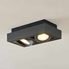 A wide variety of ceiling cordless spotlight options are available to you, such as warranty(year), application, and certification. Ronka Led Ceiling Spotlight Gu10 2 Bulb Dark Grey Lights Co Uk