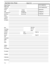 I need several images copied from the internet and pasted into a chart format i have along with the hyperlink. Fillable Online Data Entry Form Photos Object Id Object Name Fax Email Print Pdffiller
