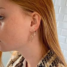 Boucle D'oreille Sandy Plaqué Or, à L'unité