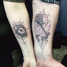 Matching tattoos for couples look adorable. 45 Cute Ideas Of Lock And Key Tattoo Designs For Couples Couples Tattoo Designs Couple Tattoos Key Tattoos