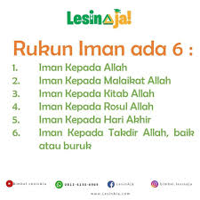 Check spelling or type a new query. Lesinaja Rukun Iman Ada 6 1 Iman Kepada Allah 2 Iman Facebook