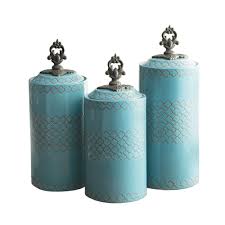 american atelier 3 piece blue ceramic