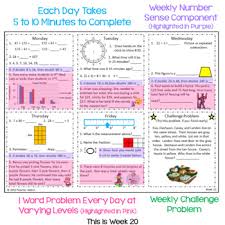 Studies weekly week 4 crossword. 3rd Grade Math Morning Work Two Free Weeks By Teacher Addict Tpt
