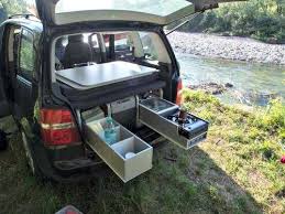 Camping Box For Small Campers Camping Box Minivan Camping Van Camping