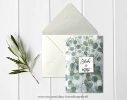 Vellum Modern Wedding Eucalyptus Wedding Invitation Greenery Wedding Invite Translu Eucalyptus Wedding Invitation Green Wedding Invitations Wedding Invitations