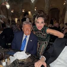 President Trump Attends Halloween Party at Mar-a-Lago with Judge Jeanine