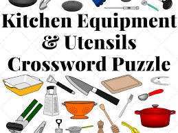 Kitchen safety crossword puzzle answers. Kitchen Equipment And Utensils Crossword Puzzle Teaching Resources