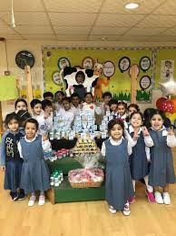healthy food day was accomplished in our kg section kids enjoyed different foods and had lots of fun مدارس الفيصلية الإسلامية معارف للتعليم