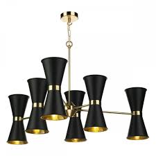 This golden chandelier enhanced with a black frame is capable of pairing seamlessly with your reality. Black And Gold Wall Lights Uk Novocom Top