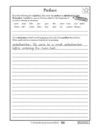 3rd grade 4th grade 5th grade writing worksheets prefixes aplenty greatkids third grade writing prefixes writing worksheets