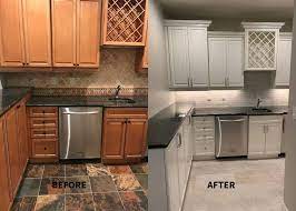 You can paint the cabinets any color you like and top them off with new hardware. Should I Paint My Kitchen Cabinets Helix Painting