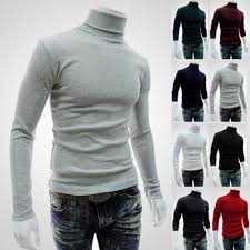 Anda dapat mencoba salah satunya untuk diri. Tinggi Leher Pria Modis Lapisan Kaos Lengan Panjang Jaket Sweater Jumper Knit Regular Atasan Pullover Aliexpress