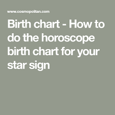 why doing your birth chart will help you figure out your