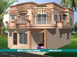 Waris House 3d View Elevation 30x45 In Gujranwala Pakistan Small House Design Exterior Modern Bungalow House House Front Design