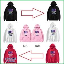 Top best gymnastics fun pun tees. 5 Colors Bff Print Couple Hoodies Best Friends Forever Hooded Sweatshirt Buy From 12 On Joom E Commerce Platform