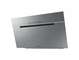 Chimney style hood designed to be displayed on the wall. Samsung Nk36m7070vs 90cm Angled Chimney Cooker Hood Stainless Steel