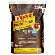 Vigoro 0 8 Cu Ft Mocha Brown Bagged Rubber Mulch Hdvmbmn8cb The Home Depot In 2020 Rubber Mulch Brown Mulch Mulch