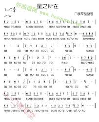 星之所在 口琴简谱 好曲谱网 alphabet symbols writing systems language