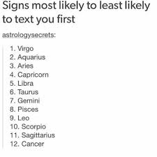 Learn about cancer star sign dates & traits on astrology.com! Most Likely To Least Likely To Text You First So True I Won T Text Anybody First Zodiac Signs Funny Zodiac Funny Zodiac Star Signs
