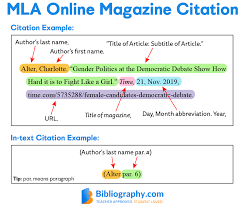Mla Magazine Citation Format With Examples Bibliography Com