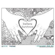 This is a collection of holiday coloring pages. Believe Survivors Coloring Page 2019 National Sexual Violence Resource Center Nsvrc