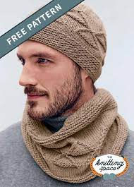 A larger cowl can be wrapped twice around your neck. Stylish Knitted Men S Hat And Cowl Knitting Patterns Free Scarf Cowls Knitting Patterns Free Scarf Knit Hat For Men