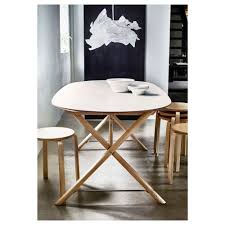 Fabriqué dans nos ateliers cette table de salle à manger avec ces mesures imposantes pourra vous séduire. Slahult Table Blanc Bouleau Dalshult Blanc Bouleau Ikea Table Salle A Manger Salle A Manger Ikea Table A Manger Ovale