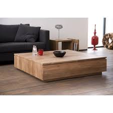 Elles existent dans différentes dimensions. Table Basse Teck Massif Groove Ethnicraft Carree Mise En Scene Table Basse Mobilier De Salon Table Basse Teck