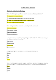 Check spelling or type a new query. Multiple Choice Questions Strategic Management Mg3047 Brunel Studocu