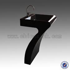 black pedestal sink,bathroom design
