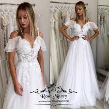 Beaded cap sleeve lace plus size wedding dress. Modest Plus Size Boho Beach Wedding Dresses 2019 A Line Cheap Long Tulle Country Greek Style Bridal Gowns Vestido De Novia Buy At The Price Of 199 99 In Aliexpress Com Imall Com
